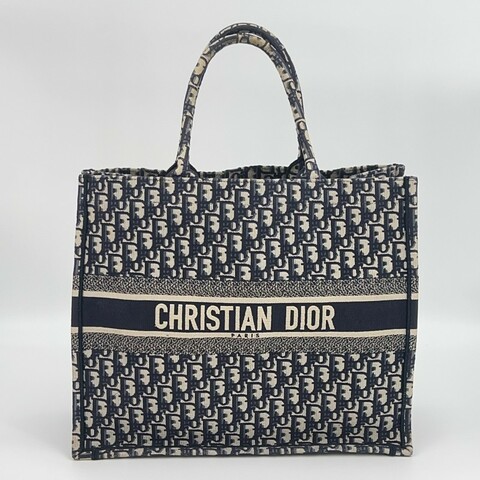 Dior book tote 托特包 大號 藍色 手提包