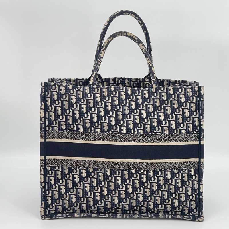 Dior book tote 托特包 大號 藍色 手提包-3