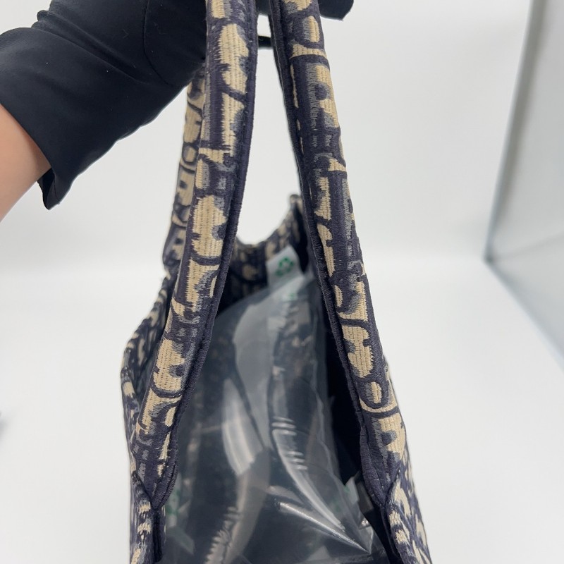 Dior book tote 托特包 大號 藍色 手提包-16