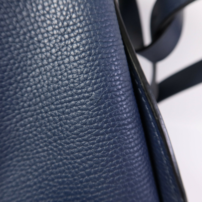 LOEWE 牛皮皮革Compact Hammock金扣手挽肩背兩用袋-15