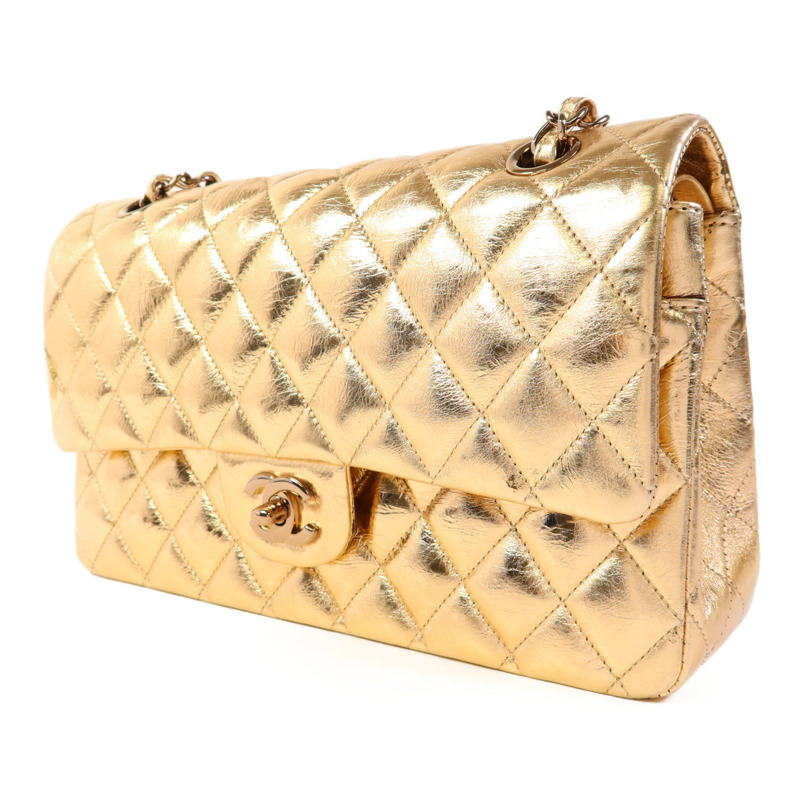 CHANEL 牛皮皮革Classic 25金扣鏈帶肩背袋-2