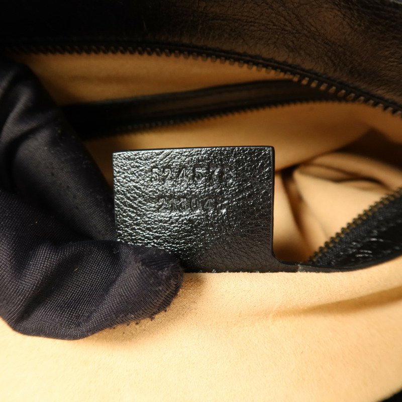 GUCCI 牛皮皮革Shoulder Bag金扣手挽袋-7
