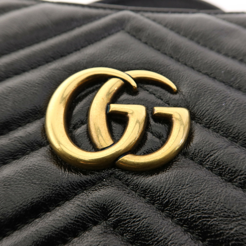 GUCCI 牛皮皮革Shoulder Bag金扣手挽袋-9