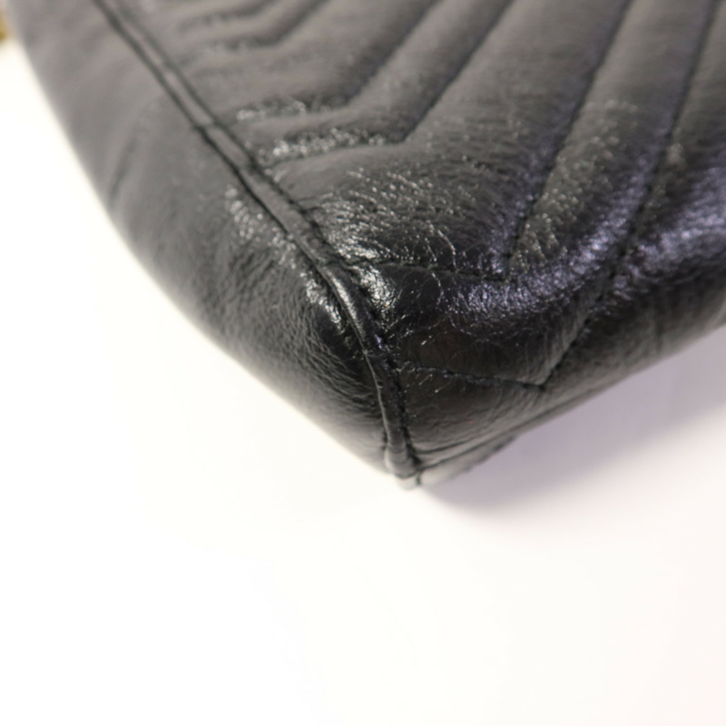 GUCCI 牛皮皮革Shoulder Bag金扣手挽袋-13