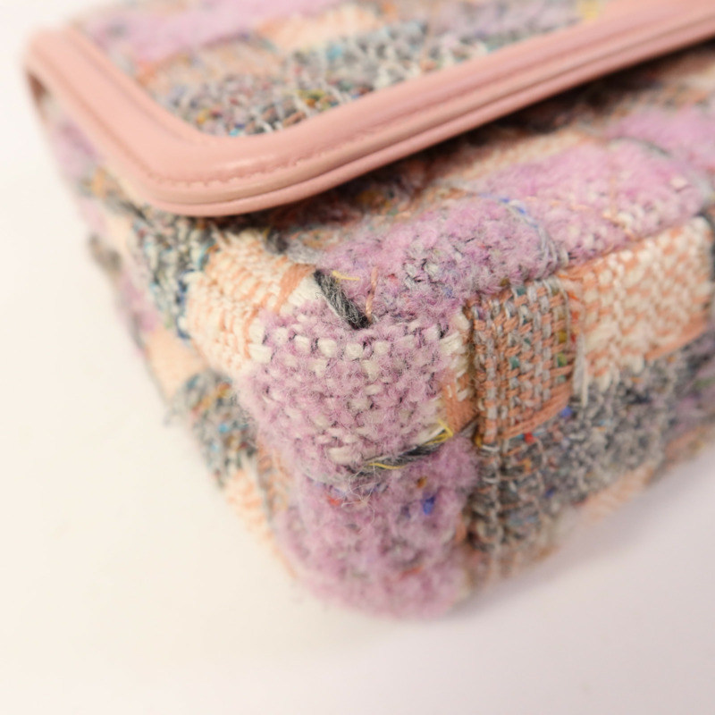 CHANEL 粗花呢CC Filigree Flap金扣鏈帶肩背袋-13