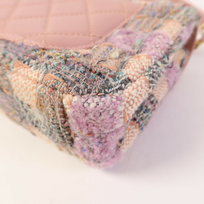 CHANEL 粗花呢CC Filigree Flap金扣鏈帶肩背袋-14