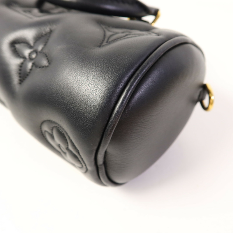 LOUIS VUITTON 牛皮皮革Papillon BB金扣手挽肩背兩用袋-12