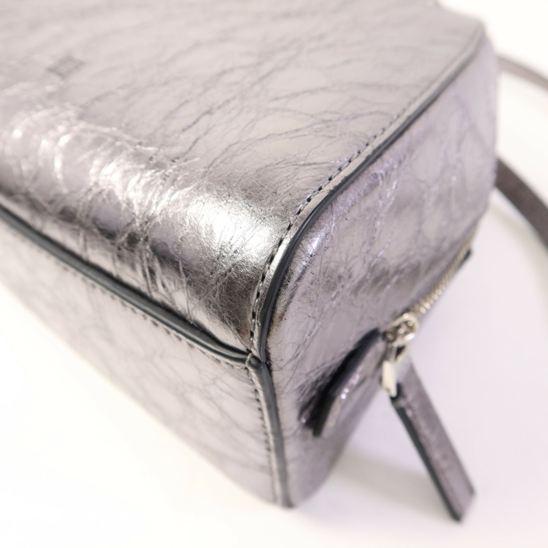 GIVENCHY 牛皮皮革Shoulder Bag銀扣手挽肩背兩用袋-11