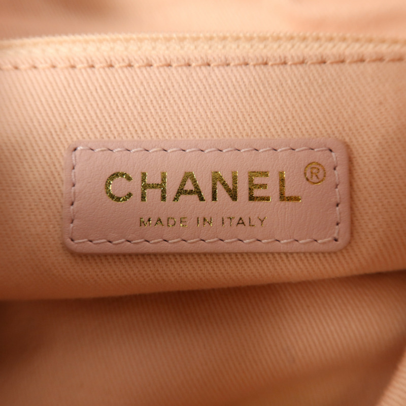 CHANEL 帆布Deauville Backpack金扣背包-6