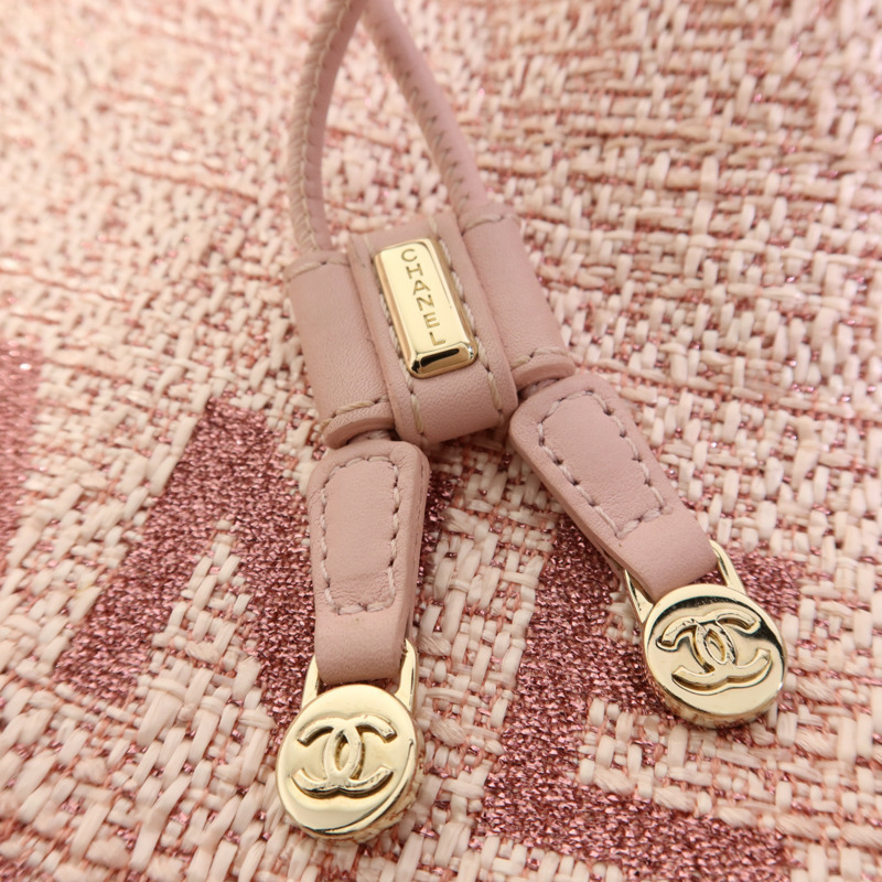 CHANEL 帆布Deauville Backpack金扣背包-8