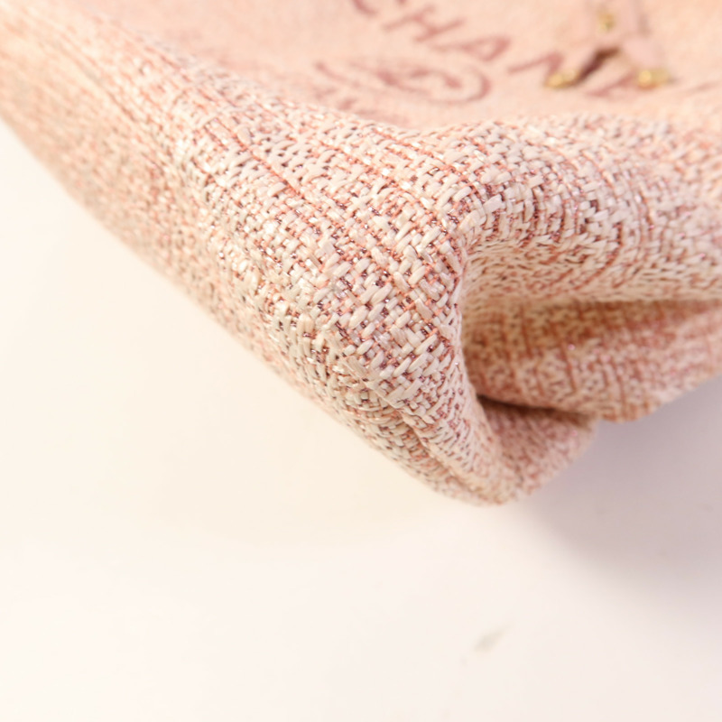 CHANEL 帆布Deauville Backpack金扣背包-9