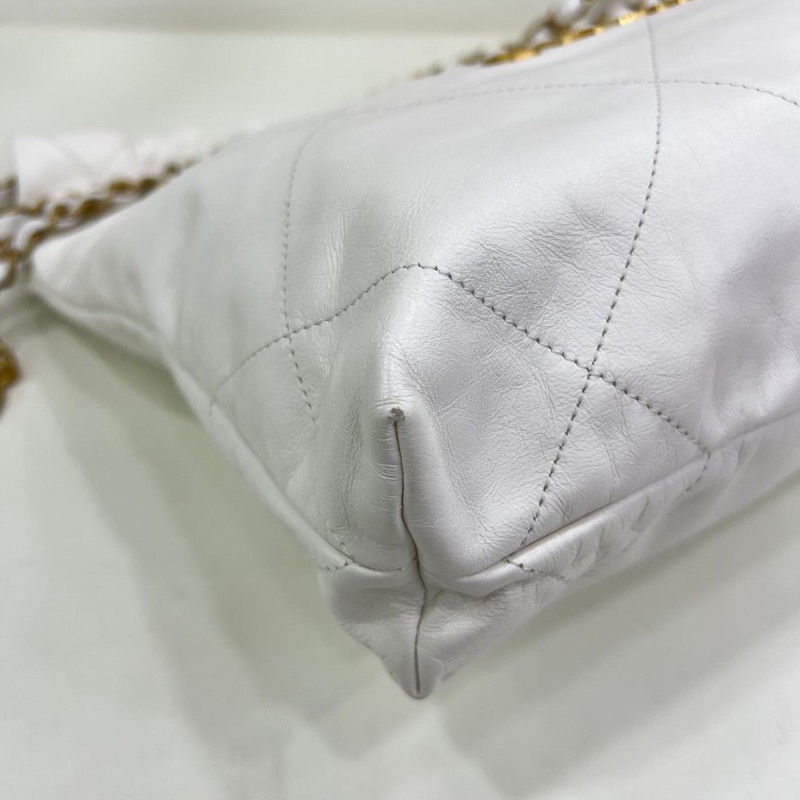 chanel22bag白色小號-6