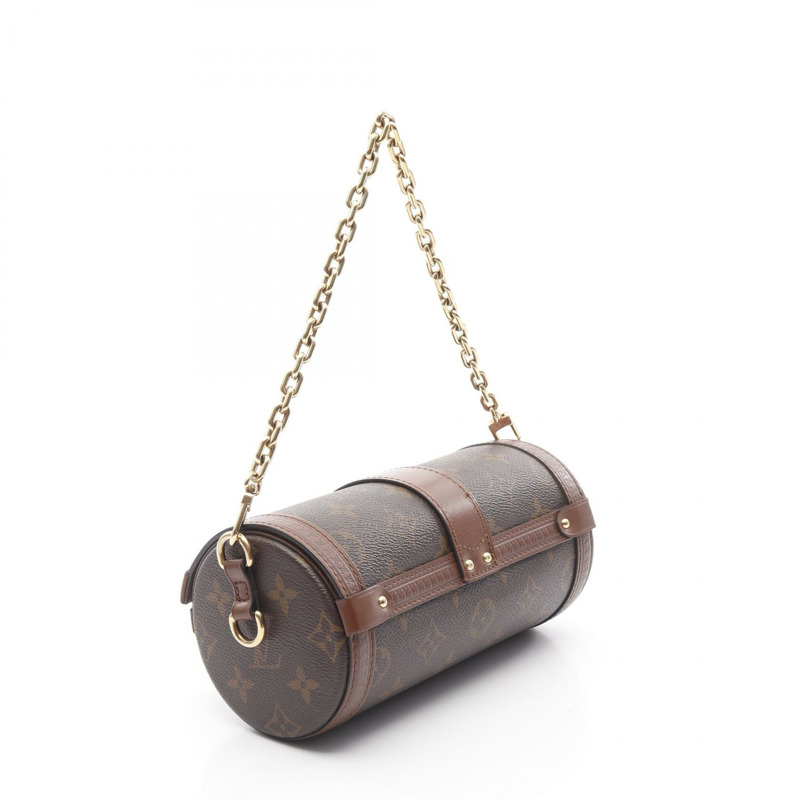 LOUIS VUITTON Papillon Trunk 單肩包 M57835 Monogram 帆布 棕色 二手 LV-1