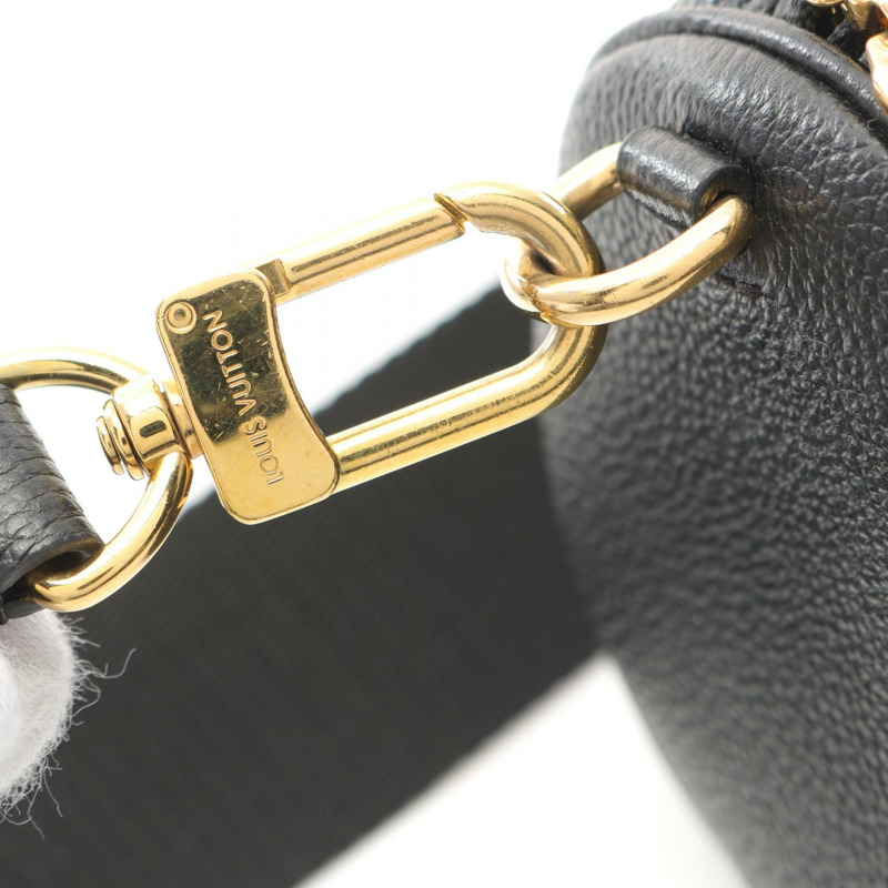 LOUIS VUITTON Papillon BB 2way 單肩包 M45980 Monogram 皮革 黑色 二手-6