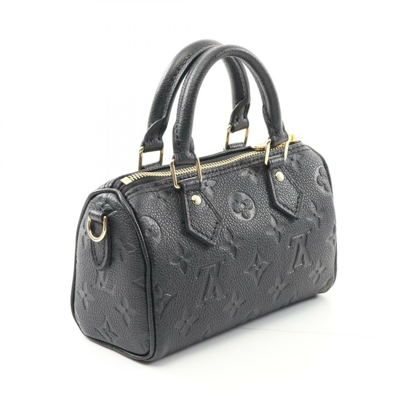 LOUIS VUITTON Nano Speedy 手提單肩斜背包 M82450 Monogram empreinte-1