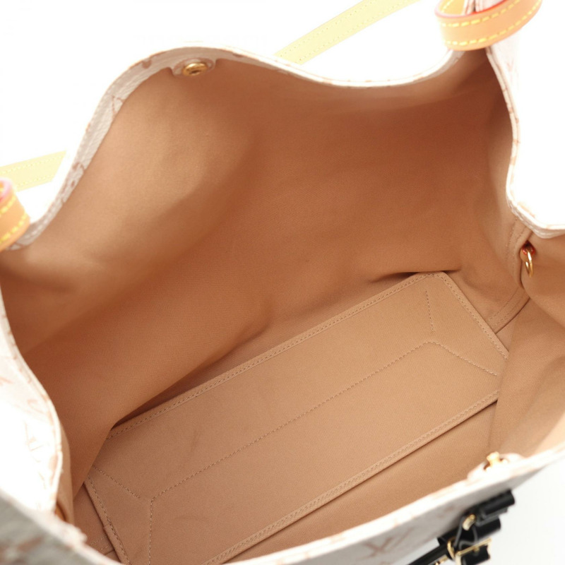 LOUIS VUITTON Atlantis GM 單肩托特包 M24409 Monogram Dune 白色二手-2