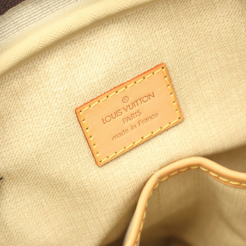 LOUIS VUITTON Trouville 手提包 M42228 Monogram 帆布 皮革 棕色 二手 女款-3