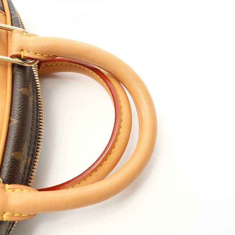 LOUIS VUITTON Trouville 手提包 M42228 Monogram 帆布 皮革 棕色 二手 女款-5