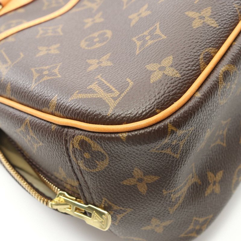 LOUIS VUITTON Trouville 手提包 M42228 Monogram 帆布 皮革 棕色 二手 女款-7