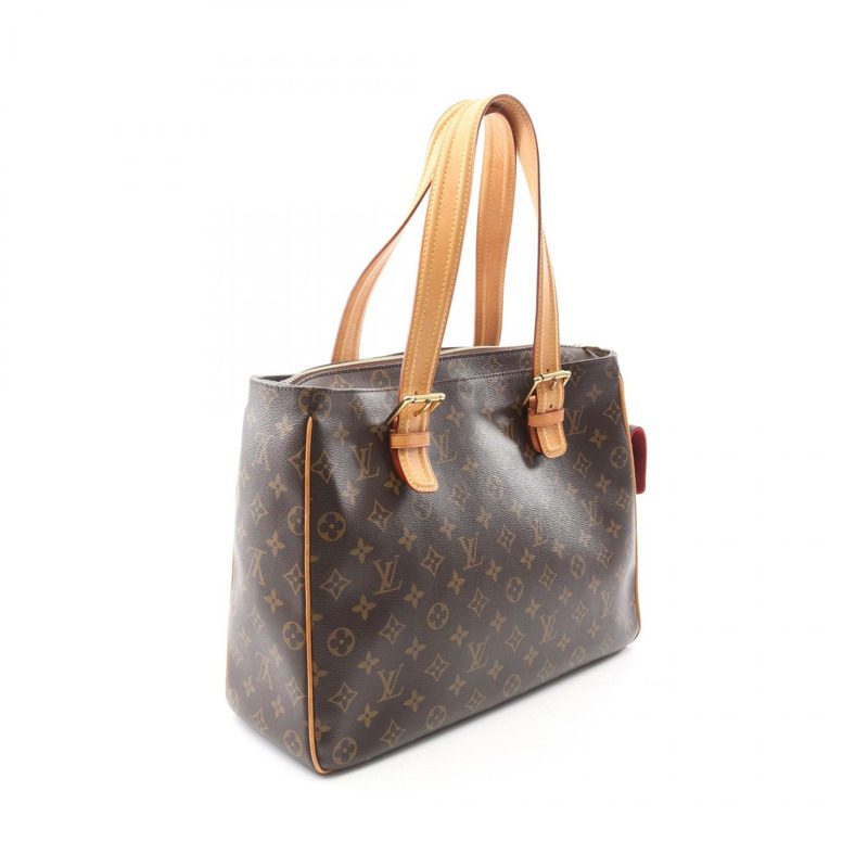 LOUIS VUITTON Multiplicite 手提包 M51162 Monogram 帆布皮革棕色二手 LV-1