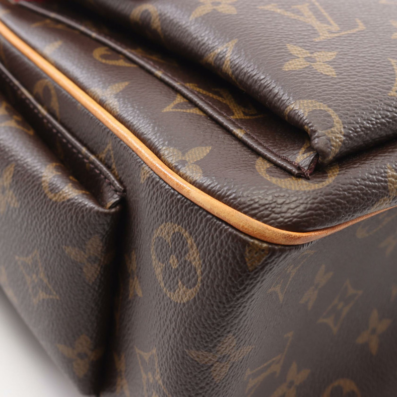 LOUIS VUITTON Multiplicite 手提包 M51162 Monogram 帆布皮革棕色二手 LV-5