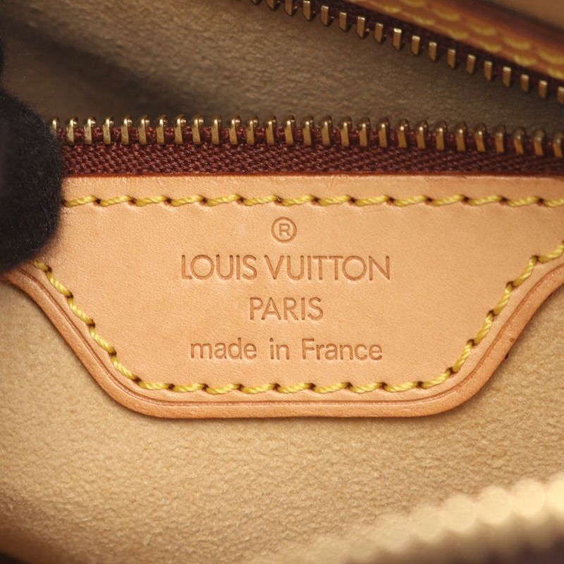 LOUIS VUITTON Looping MM 單肩包 M51146 Monogram 帆布皮革棕色二手-3
