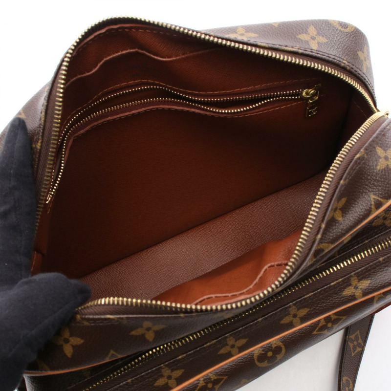 LOUIS VUITTON Nile 斜背包 M45244 Monogram 帆布 棕色 二手 LV-2