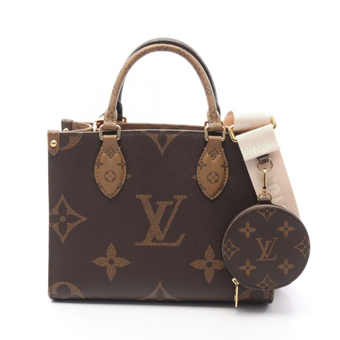LOUIS VUITTON On the Go PM 單肩包 M46373 Monogram Giant Reverse 米色