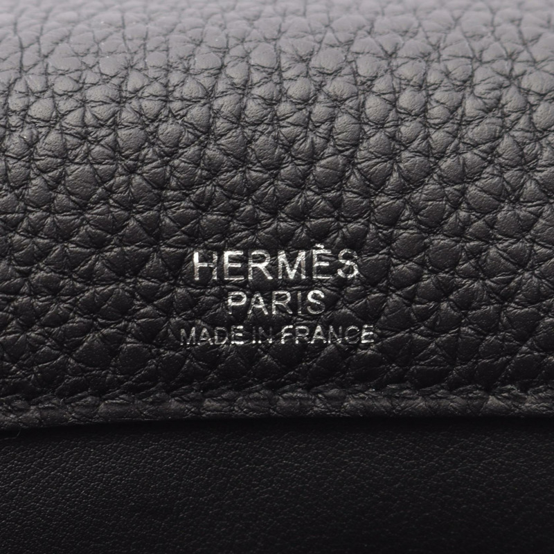 HERMES Sac Adepeche 29 肩背包 Togo 皮革 黑色 二手 男士 SHW B 斜背包-3