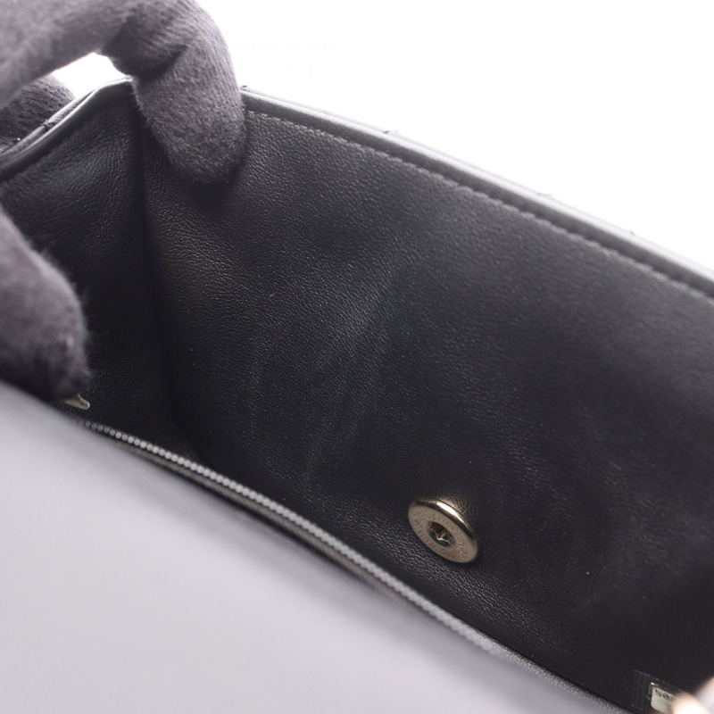 CHANEL 迷你 Matelasse 鏈條單肩包 A35200 小羊皮 黑色 二手 GHW CC-5