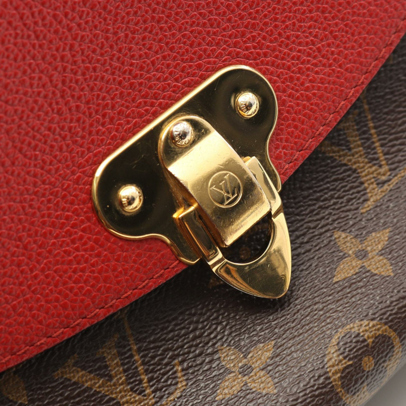 LOUIS VUITTON Saint placide 鏈條單肩包 M43713 Monogram 帆布 紅色 二手-6