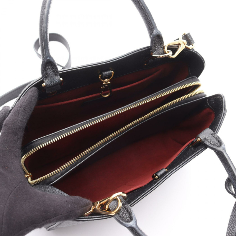LOUIS VUITTON Montaigne BB 雙色肩手提包 M45778 Monogram empreinte-2
