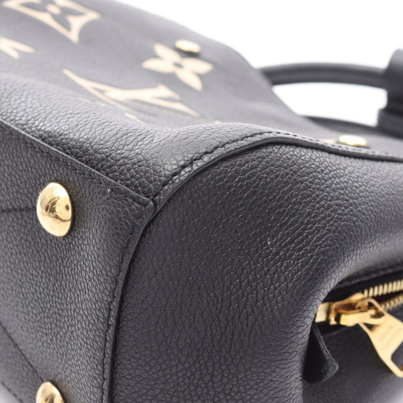 LOUIS VUITTON Montaigne BB 雙色肩手提包 M45778 Monogram empreinte-8