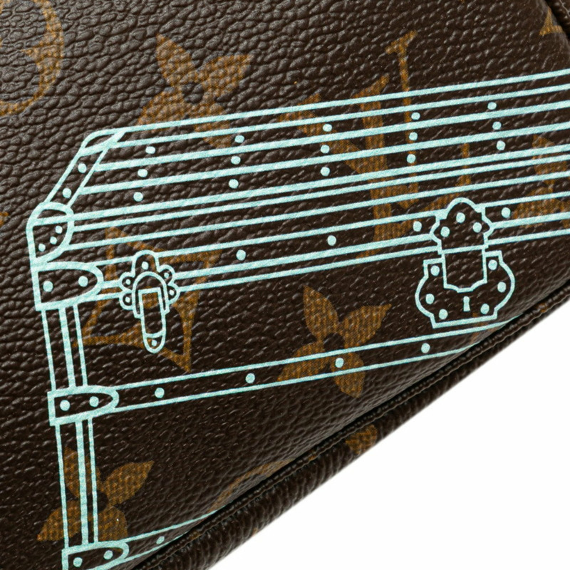 Louis Vuitton Monogram Mini Pochette Accessoires 聖誕節限量版小包 手提包 M58501 棕色粉紅 女款 LOUIS VUITTON-3