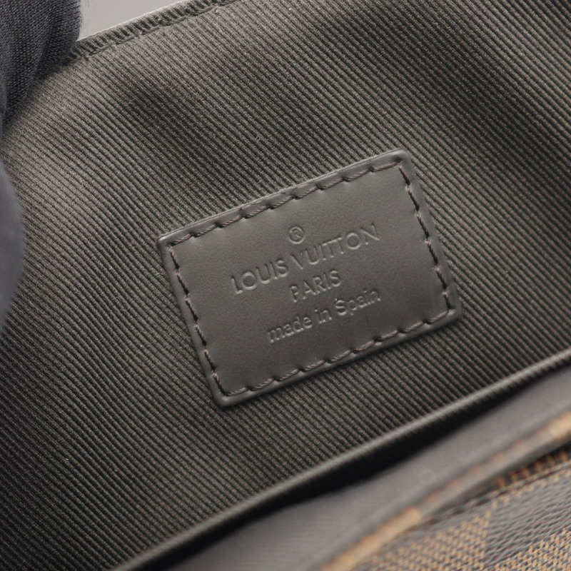 LOUIS VUITTON District MM NM 單肩包 N41032 Damier 帆布 棕色 Ebene 二手-3