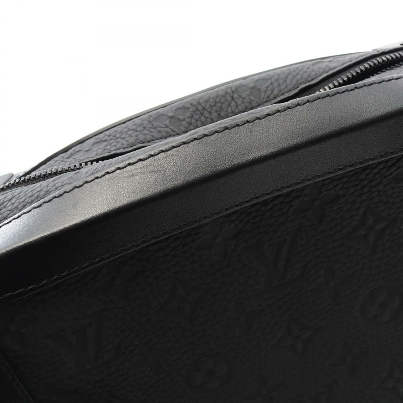 LOUIS VUITTON Soft Trunk 單肩包 M55700 Monogram Taurillon 皮革 黑色 LV-7
