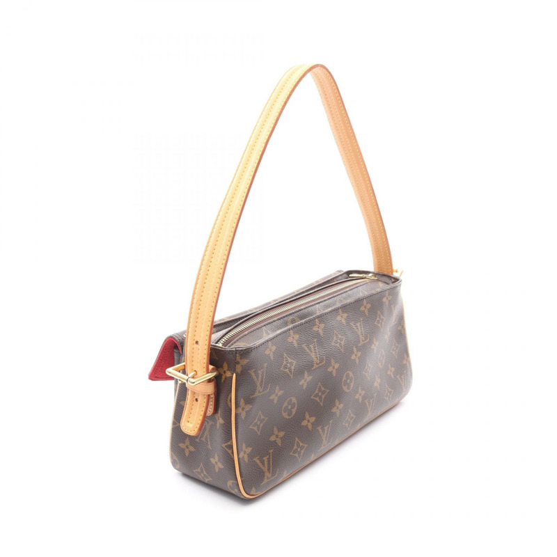 LOUIS VUITTON Vivacite MM 單肩包 M51164 字母帆布 二手 女士 LV-1