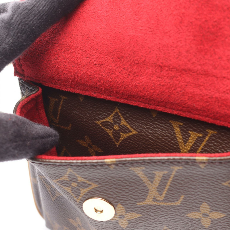 LOUIS VUITTON Vivacite MM 單肩包 M51164 字母帆布 二手 女士 LV-10