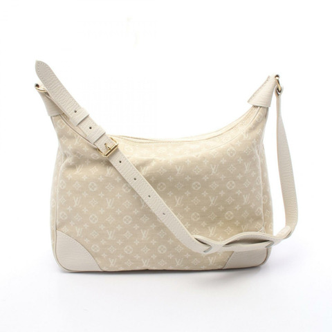 LOUIS VUITTON Boulogne 單肩包 M95317 Monogram Mini Lin 帆布皮革 Dune
