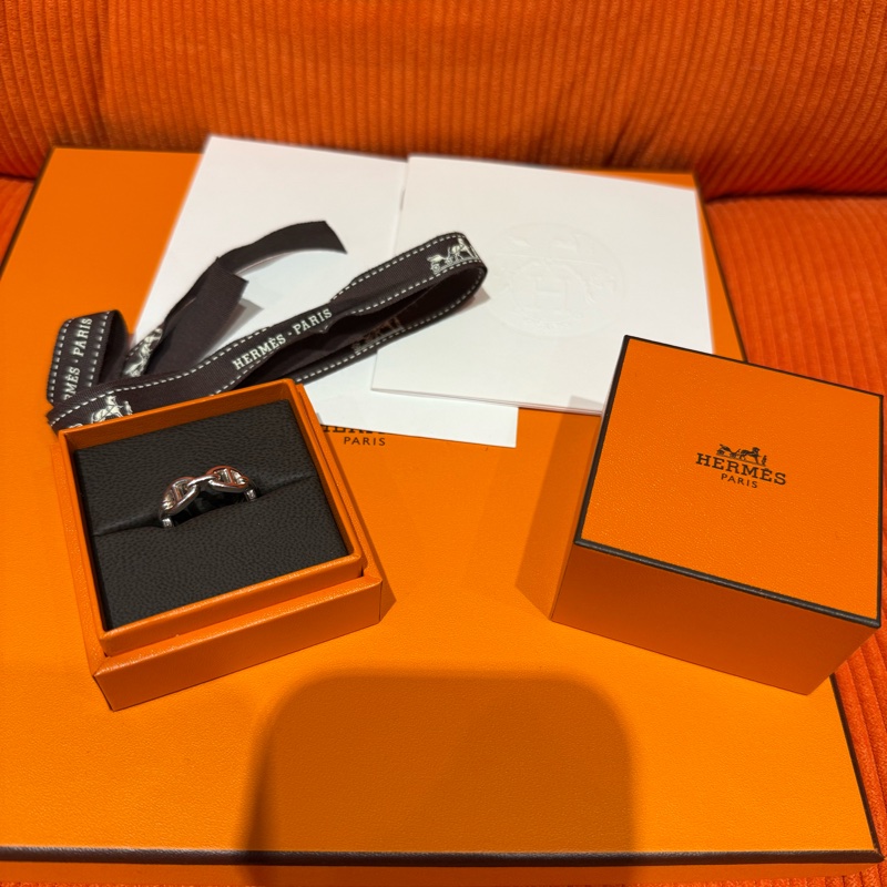 Hermes 愛馬仕純銀925豬鼻子戒指-2