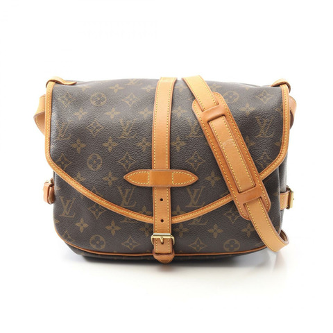 LOUIS VUITTON Saumur 30 斜背包 M42256 Monogram 帆布 二手 LV