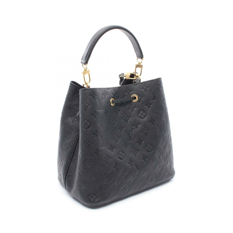 LOUIS VUITTON NeoNoe 單肩包 手提包 M45256 Monogram empreinte 黑色 二手 女款-1