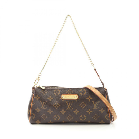LOUIS VUITTON Eva 單肩包 M95567 Monogram 帆布皮革棕色二手女款