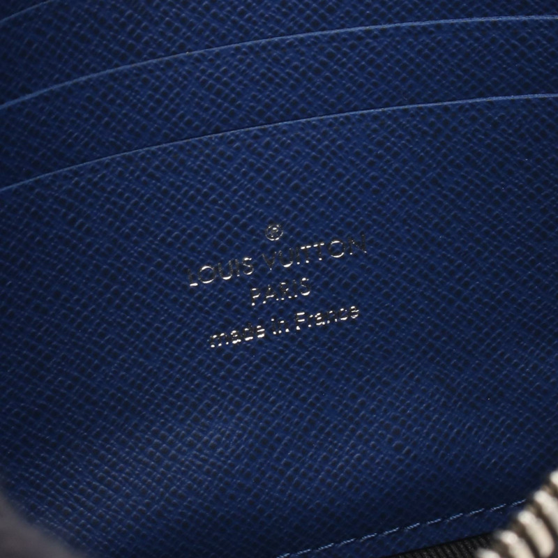LOUIS VUITTON Pochette Discovery PM 零皮夾 M30278 Taigalama 皮革 鈷藍色-3