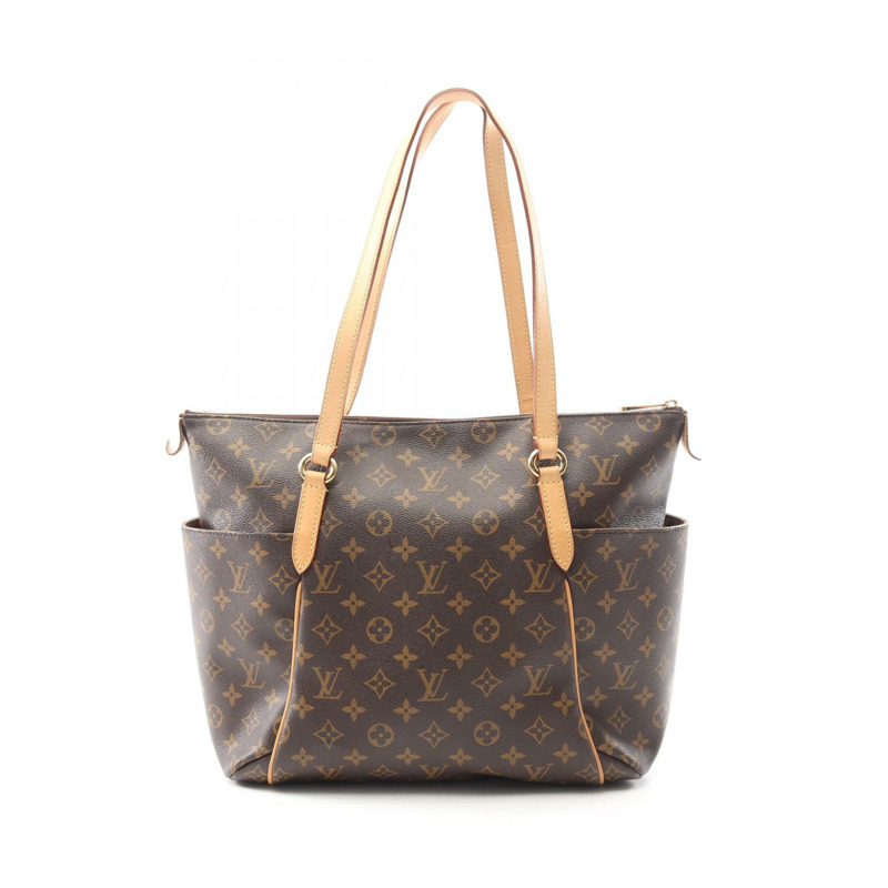 LOUIS VUITTON Totally MM 單肩托特包 M56689 Monogram 帆布 棕色 二手 LV-0