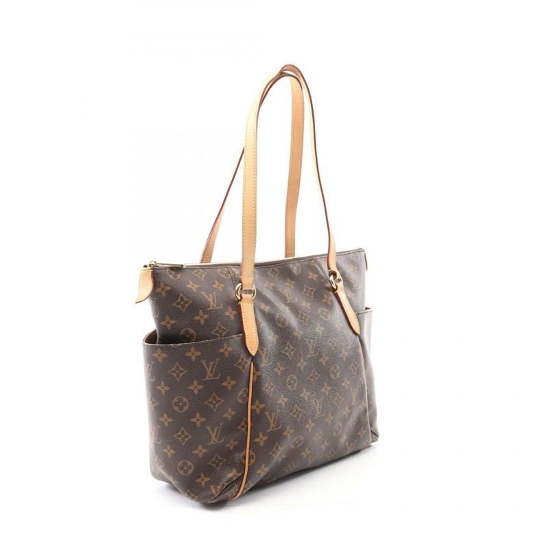 LOUIS VUITTON Totally MM 單肩托特包 M56689 Monogram 帆布 棕色 二手 LV-1