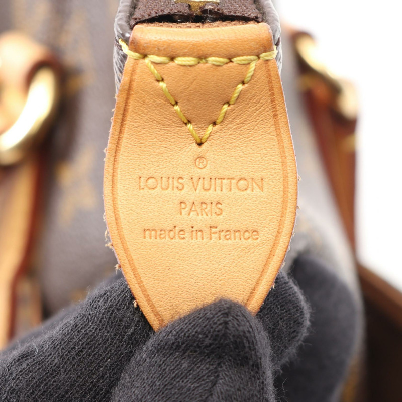 LOUIS VUITTON Totally MM 單肩托特包 M56689 Monogram 帆布 棕色 二手 LV-3