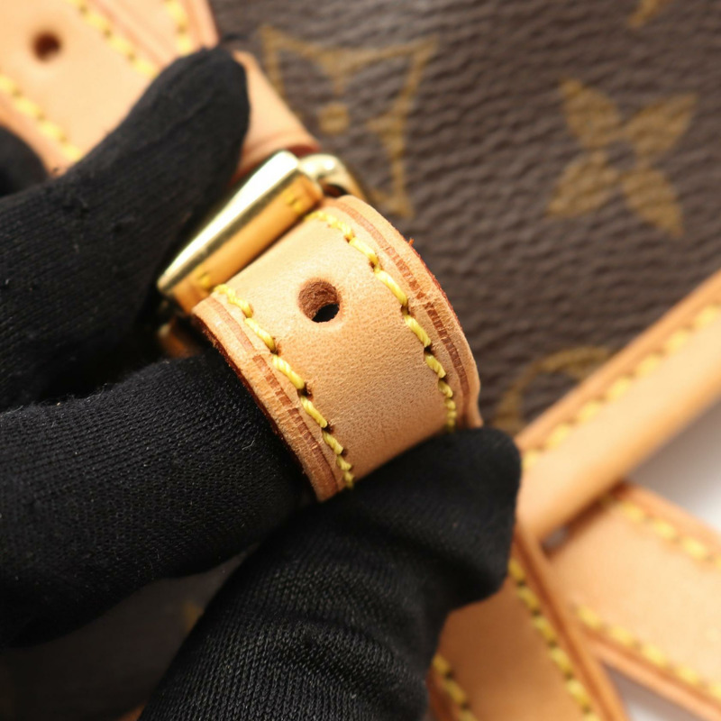 LOUIS VUITTON Bucket PM 手提包 M42238 Monogram 帆布皮革棕色二手女士-7