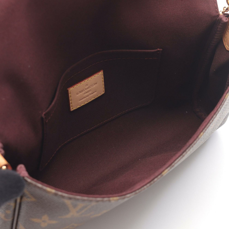 LOUIS VUITTON Favorite MM 鏈條單肩包 手提包 M40718 Monogram 帆布 皮革-2