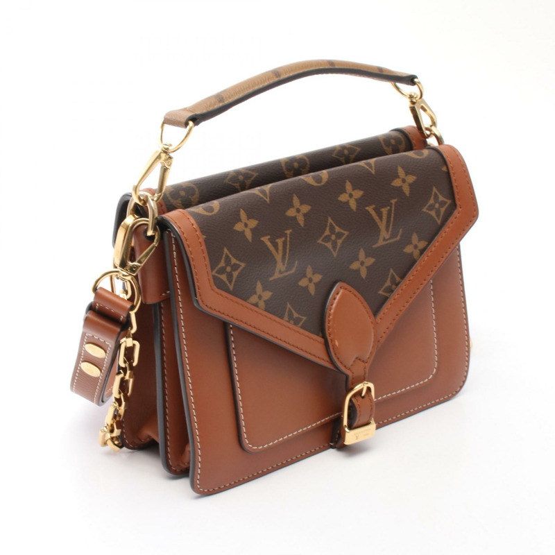 路易威登 Sac Biface 單肩手提包 M44386 Monogram 帆布皮革 棕色-1